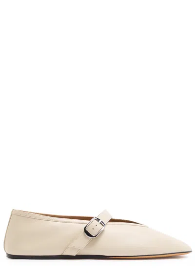 Le Monde Beryl Stella Leather Ballet Flats In Sand