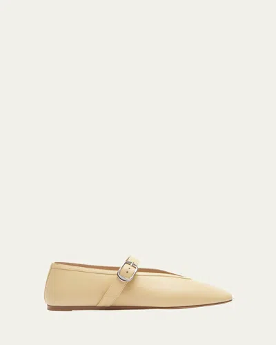 LE MONDE BERYL STELLA LEATHER MARY JANE BALLERINA SLIPPERS