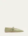 LE MONDE BERYL STELLA LEATHER MARY JANE BALLERINA SLIPPERS