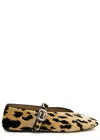 Le Monde Beryl Stella Leopard-print Velvet Ballet Flats In Leopard