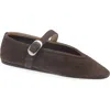 Le Monde Beryl Stella Mary Jane Flat In Brown