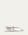 Le Monde Beryl Stella Metallic Leather Ballerina Flats In Multi