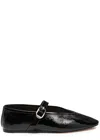 Le Monde Beryl Stella Patent Leather Ballet Flats In Black