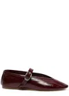 Le Monde Beryl Burgundy Stella Slipper Ballerina Flats In Red