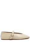 Le Monde Beryl Stella Patent Leather Ballet Flats In Nude