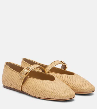 Le Monde Beryl Stella Raffia Ballet Flats
