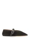 Le Monde Beryl Stella Denim Mary Jane Ballerina Flats In Blue