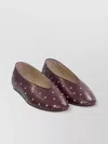 Le Monde Beryl Regency Leather Grommet Ballerina Flats