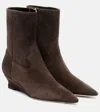 Le Monde Beryl Suede Ankle Boots In Brown