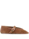 Le Monde Beryl Stella Suede Mary Jane Flats In Neutrals