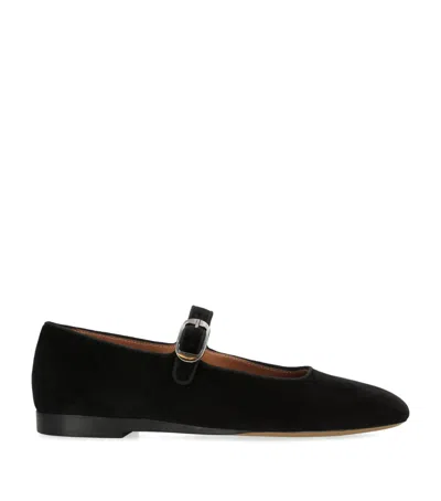 LE MONDE BERYL SUEDE MARY JANE BALLET FLATS 