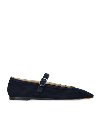 LE MONDE BERYL SUEDE MARY JANE BALLET FLATS