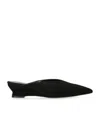 Le Monde Beryl Le Monde Béryl Black Wedge Mule In Suede In Black