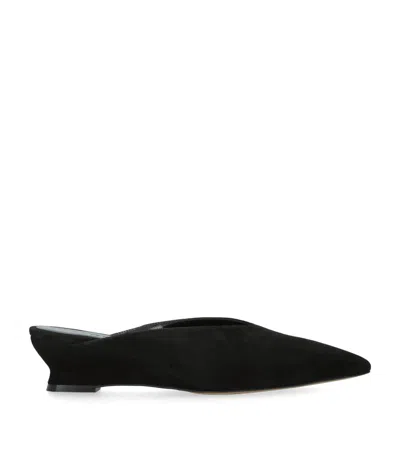 LE MONDE BERYL SUEDE MICRO WEDGE MULES 40