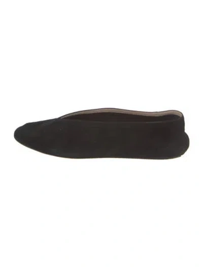 Pre-owned Le Monde Beryl Suede Mules In Black