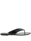 Le Monde Beryl Thong-strap Flat Sandals In Black