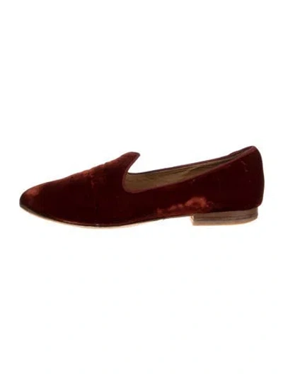 Pre-owned Le Monde Beryl Velvet Loafers In Multi