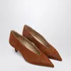 Le Monde Beryl Babouche Kitten Cowhide-effect Pumps In Sand