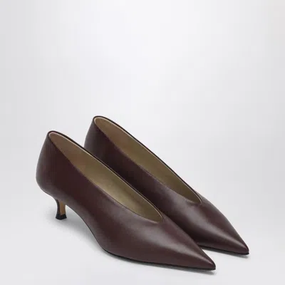 Le Monde Beryl Women's Décolleté Babouche Kitten Colour Oxblood