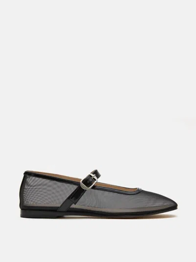 Le Monde Beryl Women's Mesh Mary Jane Shoes In Black In Multi