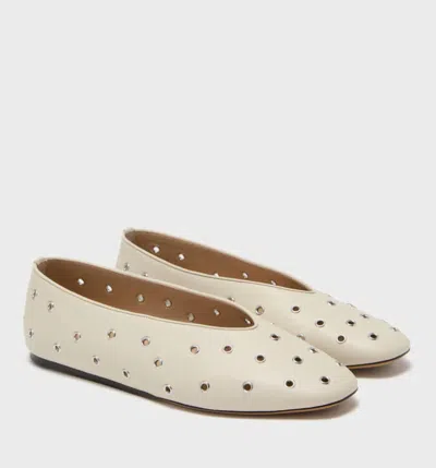Le Monde Beryl Women's Regency Slipper In Ecru Woven Leather In Multi