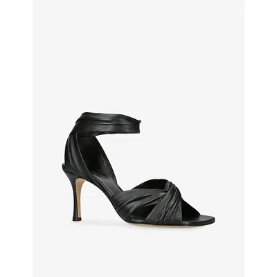 Le Monde Beryl Womens Black Antonia Leather Heeled Sandals Eur 38.5 / 5.5 Uk