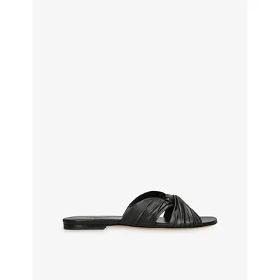 Le Monde Beryl Womens Black Antonia Leather Sandals Eur 39 / 6 Uk