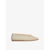 Le Monde Beryl Mesh Luna Ballet Flats In Bone