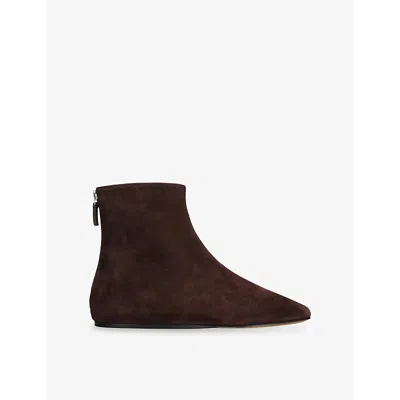 Le Monde Beryl Womens Dark Brown Luna Suede Ankle Boots Eur 39 / 6 Uk