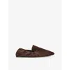 Le Monde Beryl Womens Brown Moccassino Elasticated-back Suede Pumps In Brown