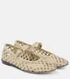 LE MONDE BERYL LE MONDE BÉRYL WOVEN LEATHER BALLET FLATS