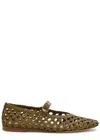 Le Monde Beryl Woven Leather Mary Jane Flats