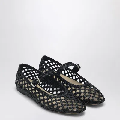 LE MONDE BERYL LE MONDE BERYL  WOVEN MARY JANE BALLERINA BLACK
