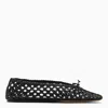 Le Monde Beryl Womens Black Regency Bow-embellished Leather Slippers