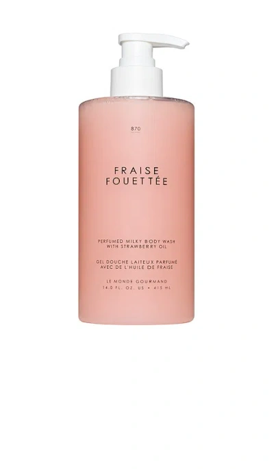 Le Monde Gourmand Fraise Fouettée Perfumed Milky Body Wash In Pink