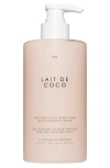 Le Monde Gourmand Lait De Coco Perfumed Milky Body Wash In Transparent