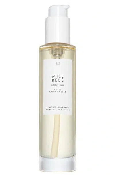 Le Monde Gourmand Miel Bébé Body Oil In Transparent