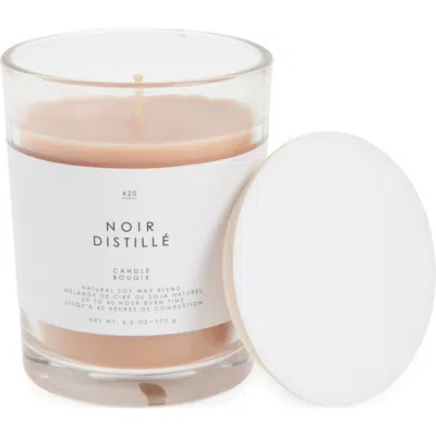Le Monde Gourmand Noir Distillé Scented Candle In Transparent
