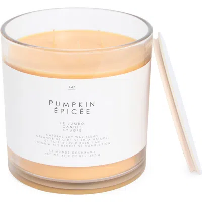 Le Monde Gourmand Pumpkin Épicée Scented Candle In Brown