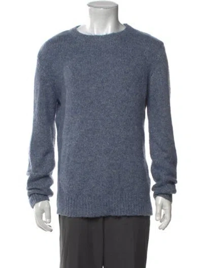 Pre-owned Le Mont Saint Michel Crew Neck Long Sleeve Pullover In Blue