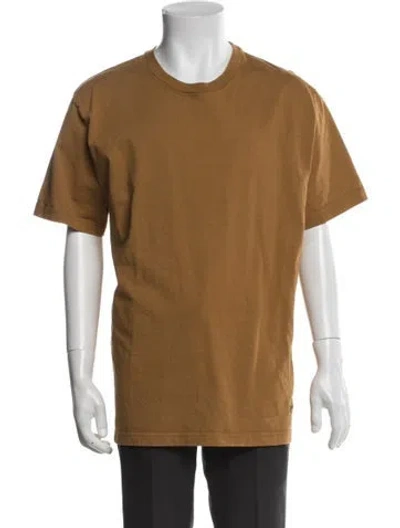 Pre-owned Le Mont Saint Michel Crew Neck Short Sleeve T-shirt In Brown