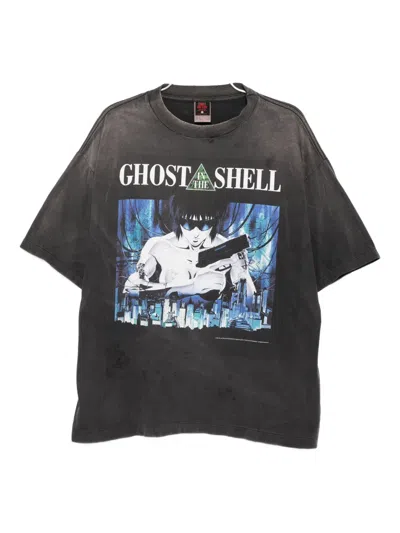 Le Mont Saint Michel Graphic-printed T-shirt In Black