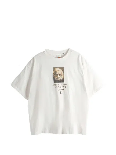 Le Mont Saint Michel Graphic-print T-shirt In White