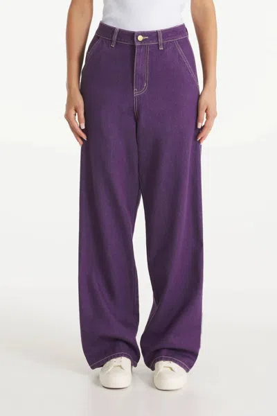 Le Mont Saint Michel Polino Denim Pants In Purple