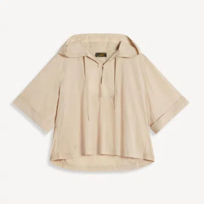 Le Mont Saint Michel Women's Crazy Vareuse Hooded Jacket In Beige In Neutral