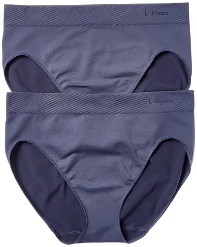 Le Mystere 2pk Hi-cut Brief In Blue