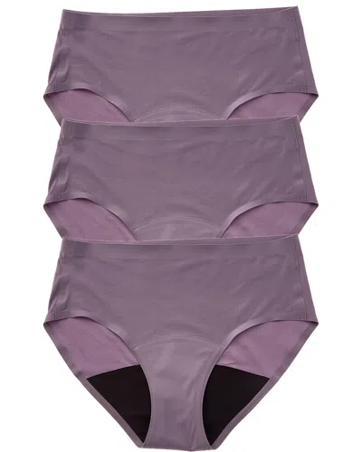 Le Mystere 2pk Smooth Shape Leak Resistant Hipster In Gray