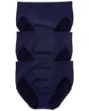 Le Mystere 3pk Seamless Comfort Hipster In Blue