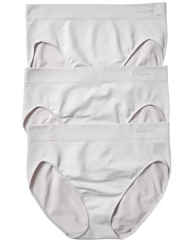 Le Mystere 3pk Seamless Comfort Hipster In Gray