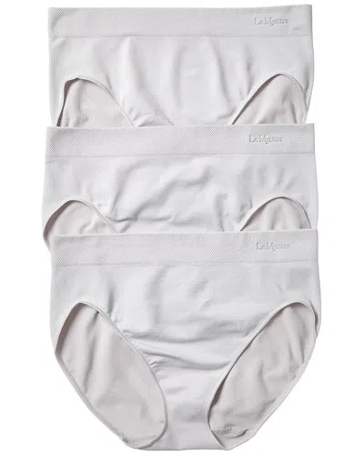 Le Mystere 3pk Hi-cut Brief In Gray